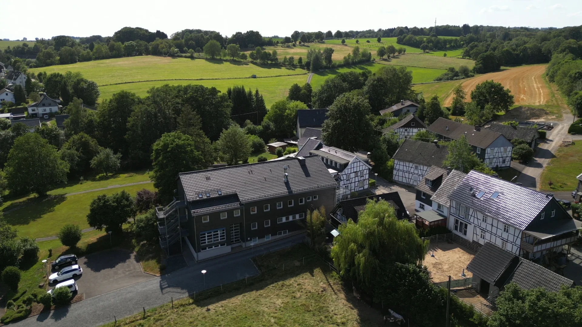 Aerial view of retreat center in Cologne Germany